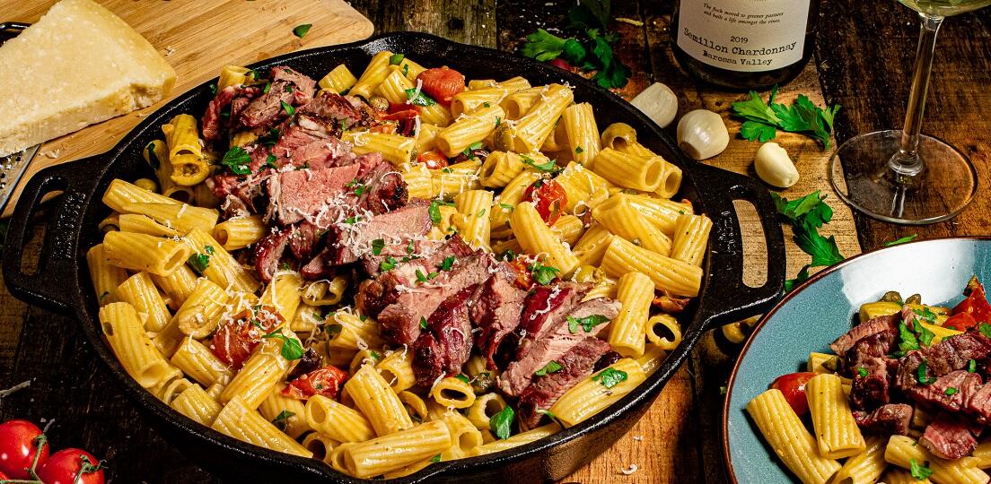steak pasta